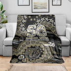 Collingwood Magpies NAIDOC Week 2026 Blanket Australian Aboriginal Dot Art Dreamtime Pattern Style