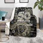 Collingwood Magpies NAIDOC Week 2026 Blanket Australian Aboriginal Dot Art Dreamtime Pattern Style