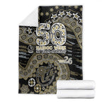Collingwood Magpies NAIDOC Week 2026 Blanket Australian Aboriginal Dot Art Dreamtime Pattern Style