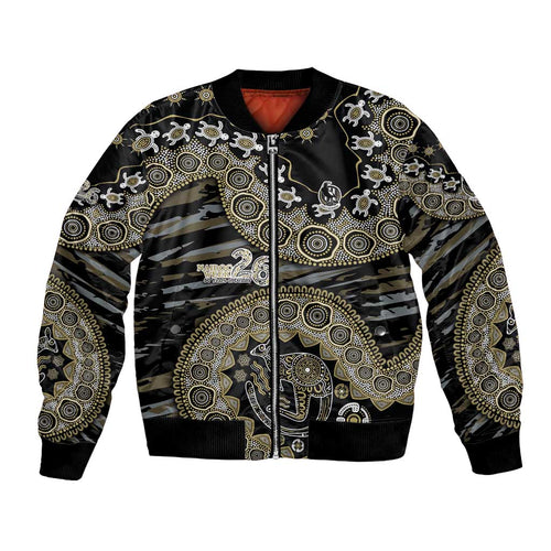 Collingwood Magpies NAIDOC Week 2026 Bomber Jacket Australian Aboriginal Dot Art Dreamtime Pattern Style