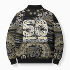 Collingwood Magpies NAIDOC Week 2026 Bomber Puffer Jacket Australian Aboriginal Dot Art Dreamtime Pattern Style