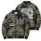Collingwood Magpies NAIDOC Week 2026 Bomber Puffer Jacket Australian Aboriginal Dot Art Dreamtime Pattern Style