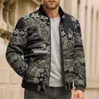 Collingwood Magpies NAIDOC Week 2026 Bomber Puffer Jacket Australian Aboriginal Dot Art Dreamtime Pattern Style