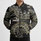 Collingwood Magpies NAIDOC Week 2026 Bomber Puffer Jacket Australian Aboriginal Dot Art Dreamtime Pattern Style