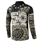 Collingwood Magpies NAIDOC Week 2026 Button Sweatshirt Australian Aboriginal Dot Art Dreamtime Pattern Style
