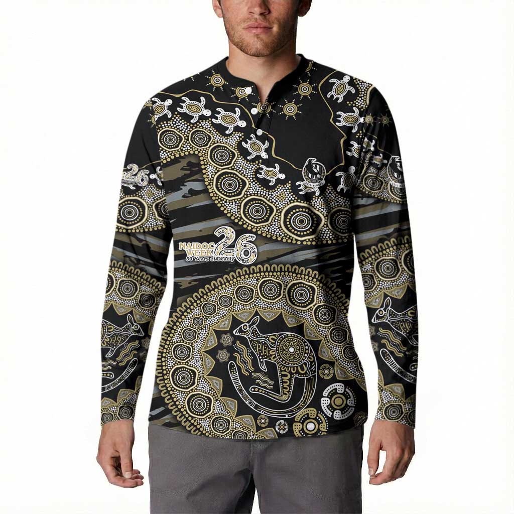 Collingwood Magpies NAIDOC Week 2026 Button Sweatshirt Australian Aboriginal Dot Art Dreamtime Pattern Style