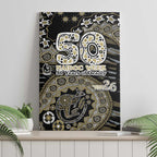 Collingwood Magpies NAIDOC Week 2026 Canvas Wall Art Australian Aboriginal Dot Art Dreamtime Pattern Style
