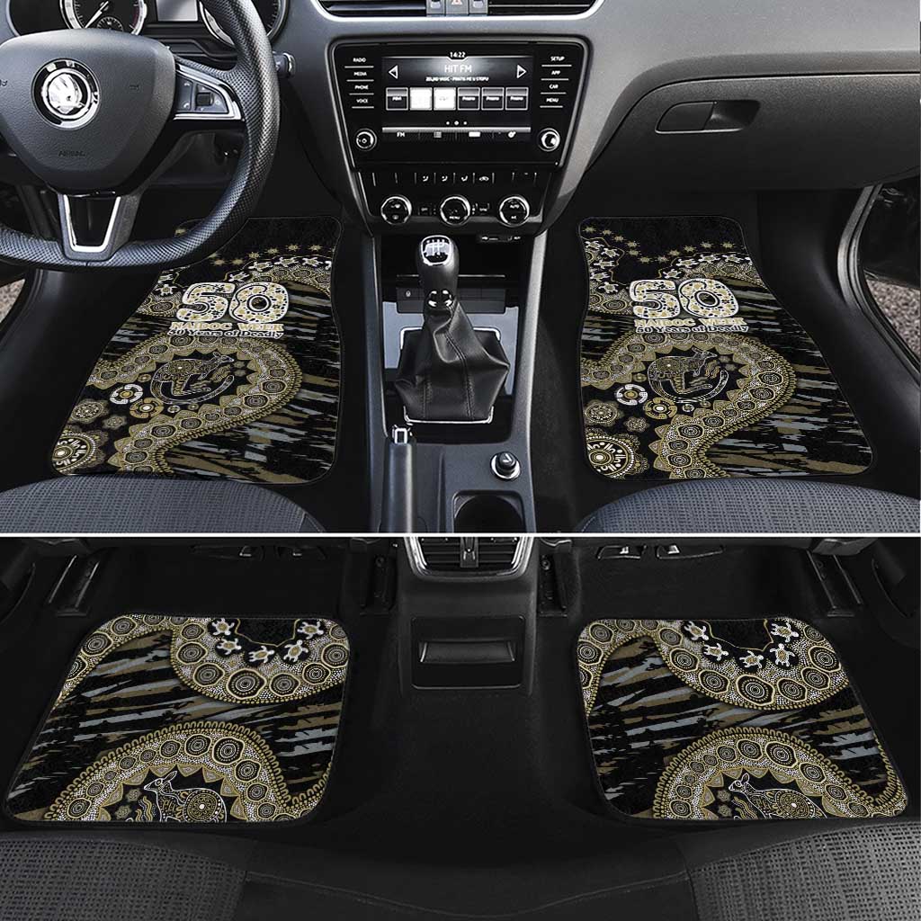 Collingwood Magpies NAIDOC Week 2026 Car Mats Australian Aboriginal Dot Art Dreamtime Pattern Style