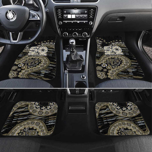 Collingwood Magpies NAIDOC Week 2026 Car Mats Australian Aboriginal Dot Art Dreamtime Pattern Style