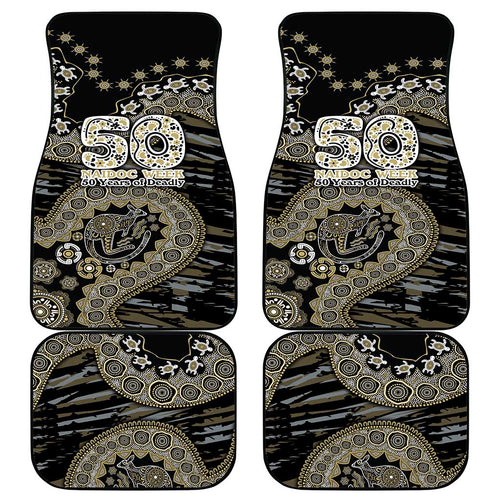 Collingwood Magpies NAIDOC Week 2026 Car Mats Australian Aboriginal Dot Art Dreamtime Pattern Style