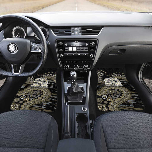 Collingwood Magpies NAIDOC Week 2026 Car Mats Australian Aboriginal Dot Art Dreamtime Pattern Style