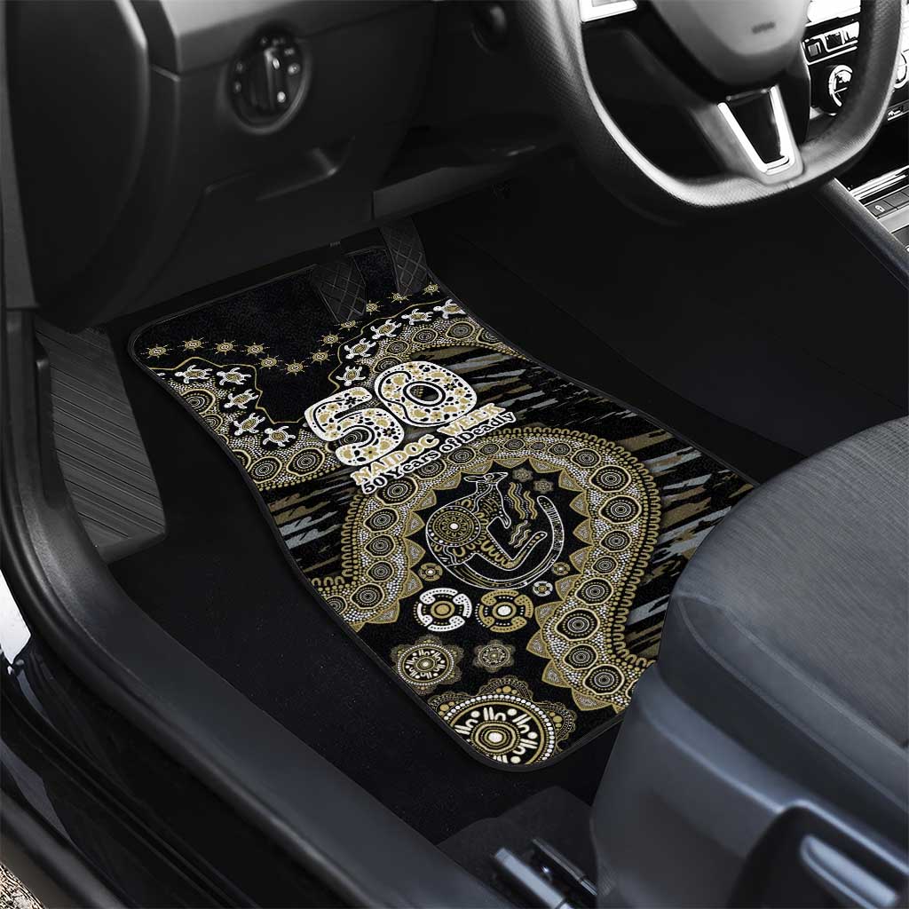 Collingwood Magpies NAIDOC Week 2026 Car Mats Australian Aboriginal Dot Art Dreamtime Pattern Style