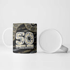 Collingwood Magpies NAIDOC Week 2026 Ceramic Mug Australian Aboriginal Dot Art Dreamtime Pattern Style