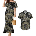 Collingwood Magpies NAIDOC Week 2026 Couples Matching Mermaid Dress and Hawaiian Shirt Australian Aboriginal Dot Art Dreamtime Pattern Style