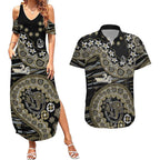 Collingwood Magpies NAIDOC Week 2026 Couples Matching Summer Maxi Dress and Hawaiian Shirt Australian Aboriginal Dot Art Dreamtime Pattern Style