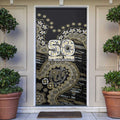 Collingwood Magpies NAIDOC Week 2026 Door Cover Australian Aboriginal Dot Art Dreamtime Pattern Style