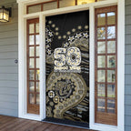 Collingwood Magpies NAIDOC Week 2026 Door Cover Australian Aboriginal Dot Art Dreamtime Pattern Style