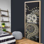 Collingwood Magpies NAIDOC Week 2026 Door Cover Australian Aboriginal Dot Art Dreamtime Pattern Style