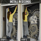 Collingwood Magpies NAIDOC Week 2026 Door Cover Australian Aboriginal Dot Art Dreamtime Pattern Style