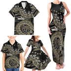 Collingwood Magpies NAIDOC Week 2026 Family Matching Tank Maxi Dress and Hawaiian Shirt Australian Aboriginal Dot Art Dreamtime Pattern Style