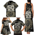 Collingwood Magpies NAIDOC Week 2026 Family Matching Tank Maxi Dress and Hawaiian Shirt Australian Aboriginal Dot Art Dreamtime Pattern Style