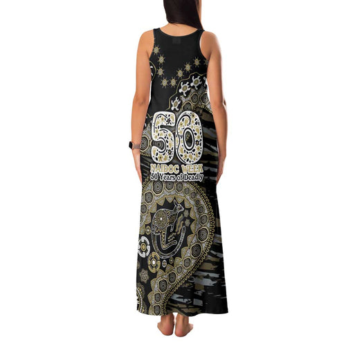 Collingwood Magpies NAIDOC Week 2026 Family Matching Tank Maxi Dress and Hawaiian Shirt Australian Aboriginal Dot Art Dreamtime Pattern Style
