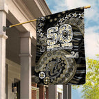 Collingwood Magpies NAIDOC Week 2026 Garden Flag Australian Aboriginal Dot Art Dreamtime Pattern Style