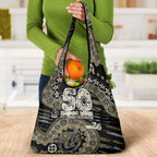Collingwood Magpies NAIDOC Week 2026 Grocery Bag Australian Aboriginal Dot Art Dreamtime Pattern Style