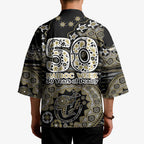 Collingwood Magpies NAIDOC Week 2026 Kimono Australian Aboriginal Dot Art Dreamtime Pattern Style