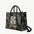 Collingwood Magpies NAIDOC Week 2026 Leather Bag Australian Aboriginal Dot Art Dreamtime Pattern Style