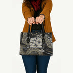 Collingwood Magpies NAIDOC Week 2026 Leather Bag Australian Aboriginal Dot Art Dreamtime Pattern Style