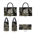Collingwood Magpies NAIDOC Week 2026 Leather Bag Australian Aboriginal Dot Art Dreamtime Pattern Style