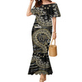 Collingwood Magpies NAIDOC Week 2026 Mermaid Dress Australian Aboriginal Dot Art Dreamtime Pattern Style