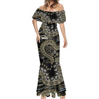 Collingwood Magpies NAIDOC Week 2026 Mermaid Dress Australian Aboriginal Dot Art Dreamtime Pattern Style