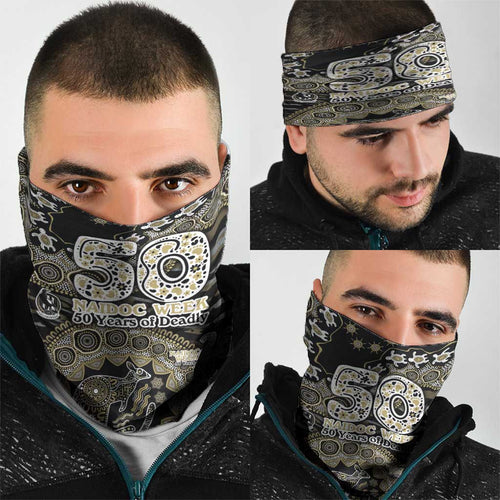 Collingwood Magpies NAIDOC Week 2026 Neck Gaiter Australian Aboriginal Dot Art Dreamtime Pattern Style