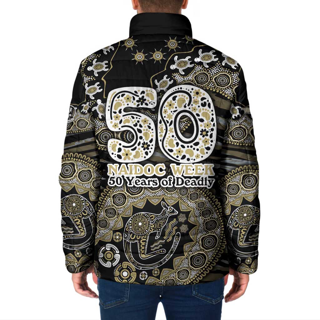 Collingwood Magpies NAIDOC Week 2026 Padded Jacket Australian Aboriginal Dot Art Dreamtime Pattern Style