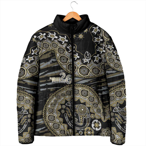 Collingwood Magpies NAIDOC Week 2026 Padded Jacket Australian Aboriginal Dot Art Dreamtime Pattern Style