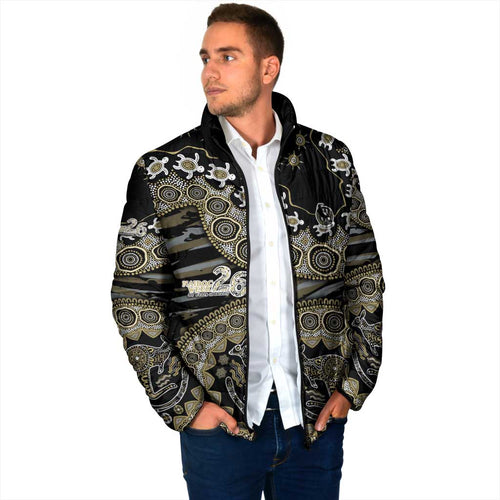 Collingwood Magpies NAIDOC Week 2026 Padded Jacket Australian Aboriginal Dot Art Dreamtime Pattern Style