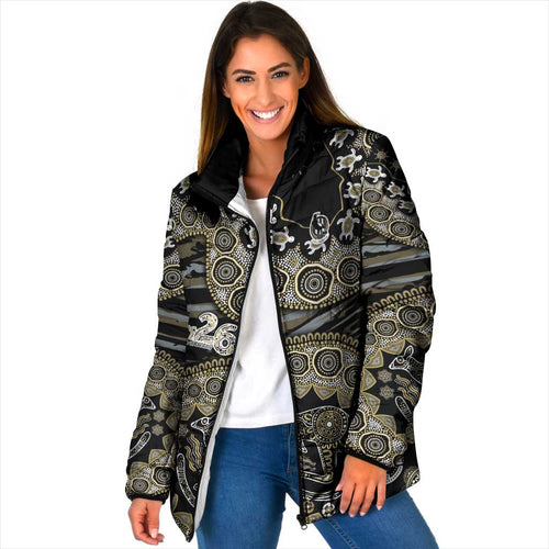 Collingwood Magpies NAIDOC Week 2026 Padded Jacket Australian Aboriginal Dot Art Dreamtime Pattern Style