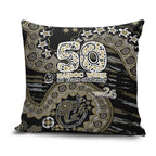 Collingwood Magpies NAIDOC Week 2026 Pillow Cover Australian Aboriginal Dot Art Dreamtime Pattern Style