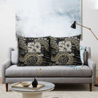Collingwood Magpies NAIDOC Week 2026 Pillow Cover Australian Aboriginal Dot Art Dreamtime Pattern Style