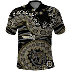 Collingwood Magpies NAIDOC Week 2026 Polo Shirt Australian Aboriginal Dot Art Dreamtime Pattern Style