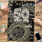 Collingwood Magpies NAIDOC Week 2026 Puzzle Australian Aboriginal Dot Art Dreamtime Pattern Style