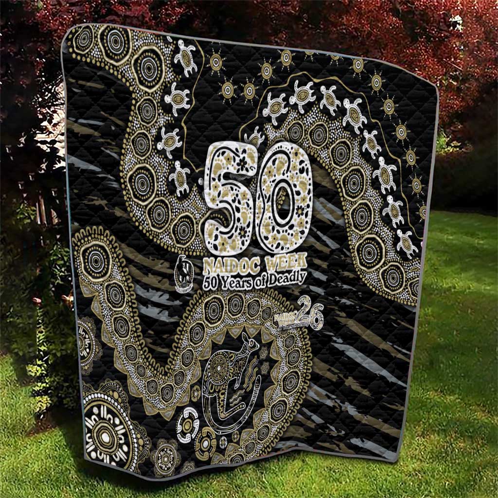 Collingwood Magpies NAIDOC Week 2026 Quilt Australian Aboriginal Dot Art Dreamtime Pattern Style
