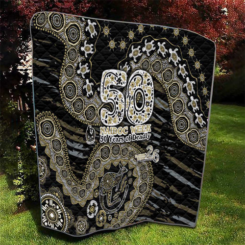 Collingwood Magpies NAIDOC Week 2026 Quilt Australian Aboriginal Dot Art Dreamtime Pattern Style