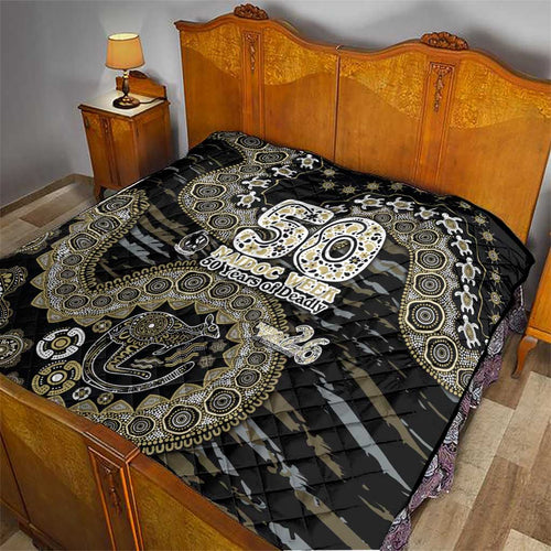 Collingwood Magpies NAIDOC Week 2026 Quilt Australian Aboriginal Dot Art Dreamtime Pattern Style