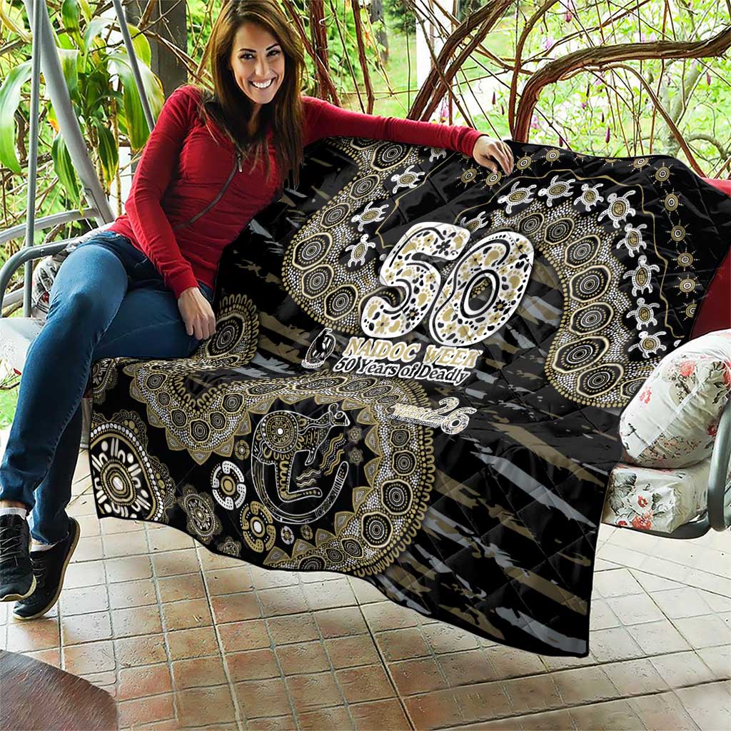 Collingwood Magpies NAIDOC Week 2026 Quilt Australian Aboriginal Dot Art Dreamtime Pattern Style