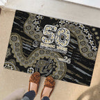 Collingwood Magpies NAIDOC Week 2026 Rubber Doormat Australian Aboriginal Dot Art Dreamtime Pattern Style