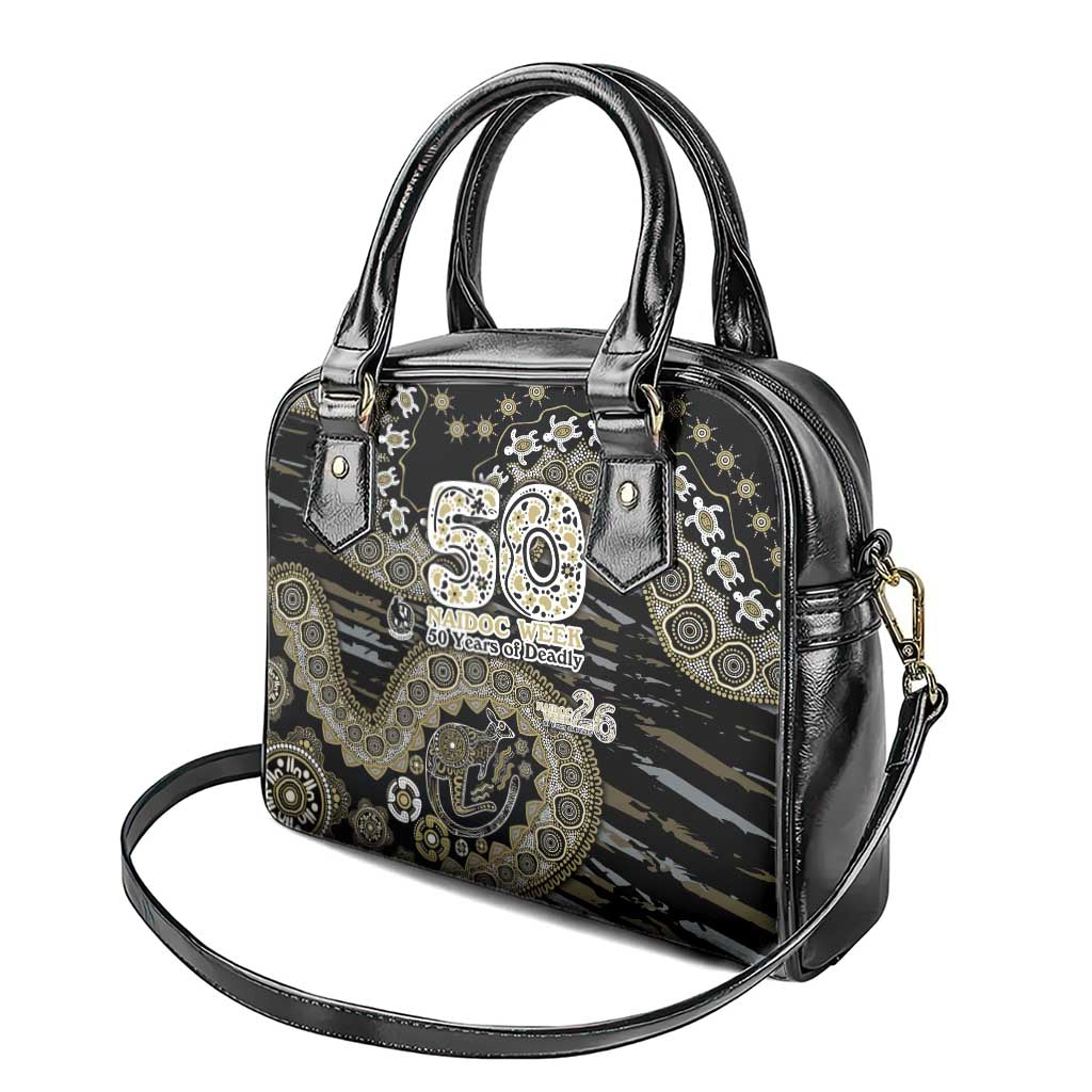 Collingwood Magpies NAIDOC Week 2026 Shoulder Handbag Australian Aboriginal Dot Art Dreamtime Pattern Style