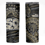 Collingwood Magpies NAIDOC Week 2026 Skinny Tumbler Australian Aboriginal Dot Art Dreamtime Pattern Style